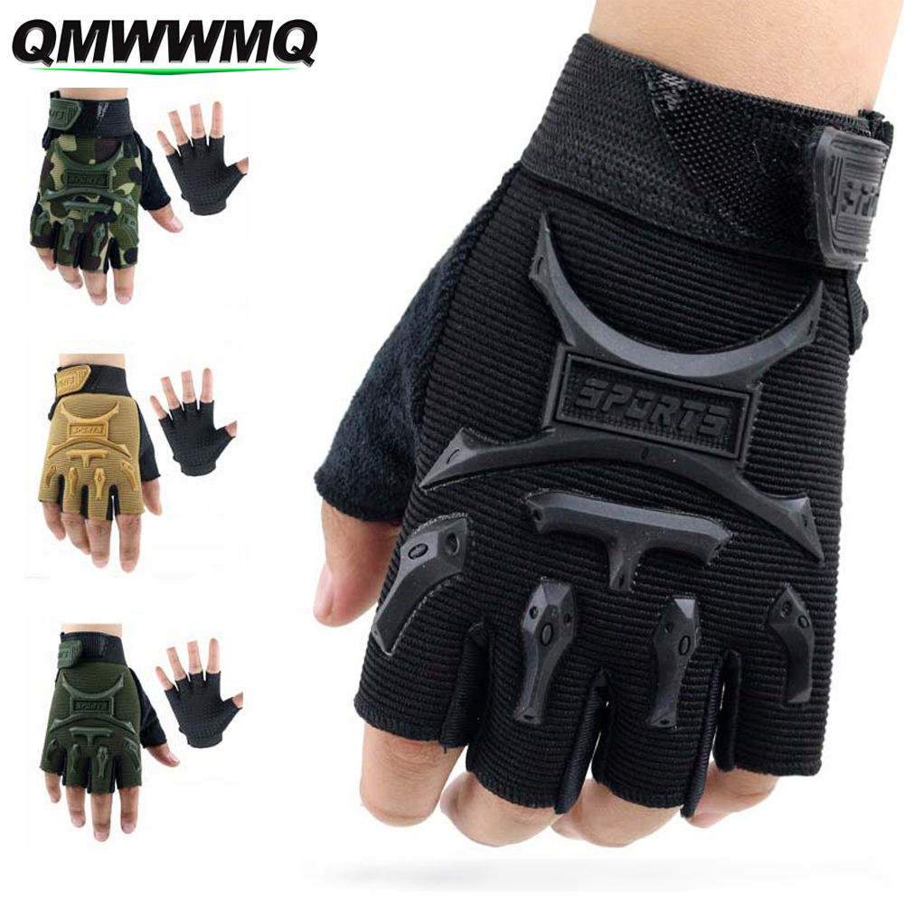 Cycling Gear Kids - Gants de sport demi-doigts pour enfants,