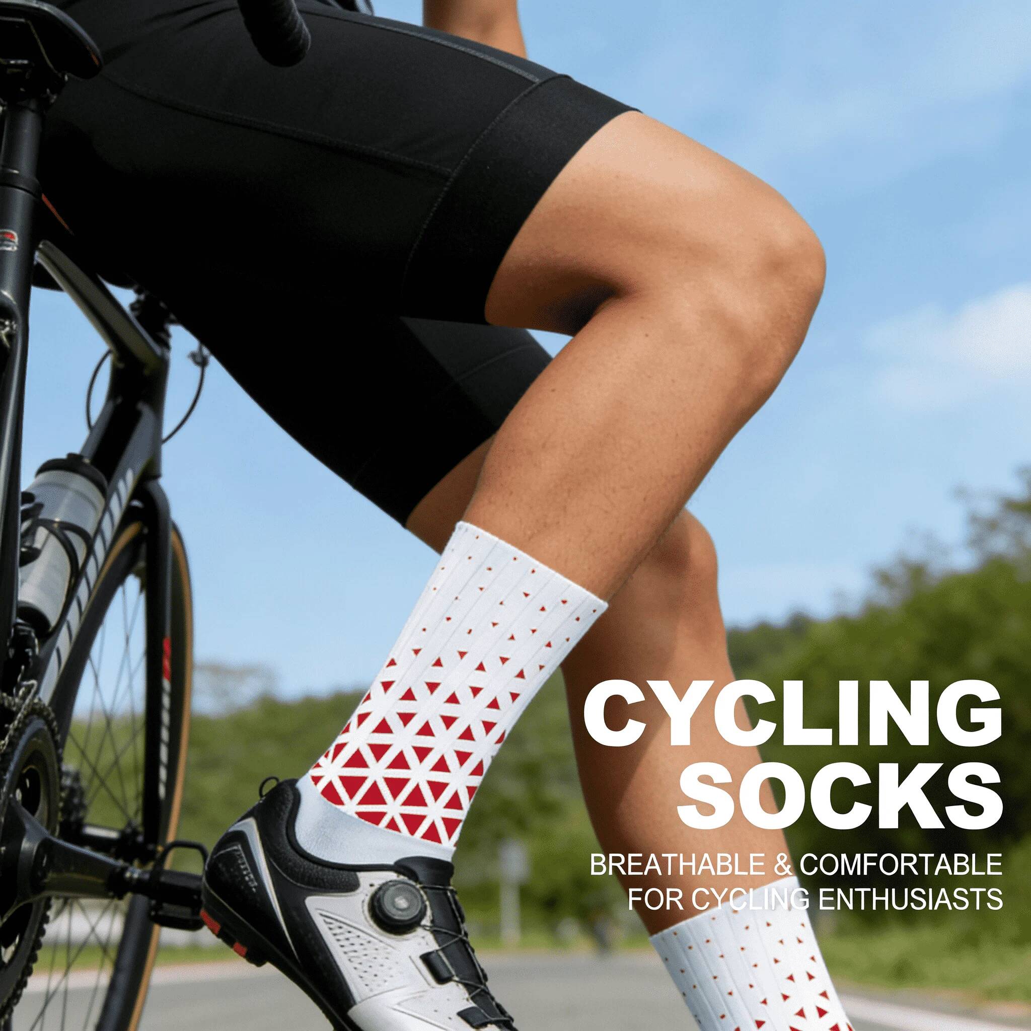Cycling Gear For Men - Chaussettes de cyclisme professionnelles antidérapantes 2026