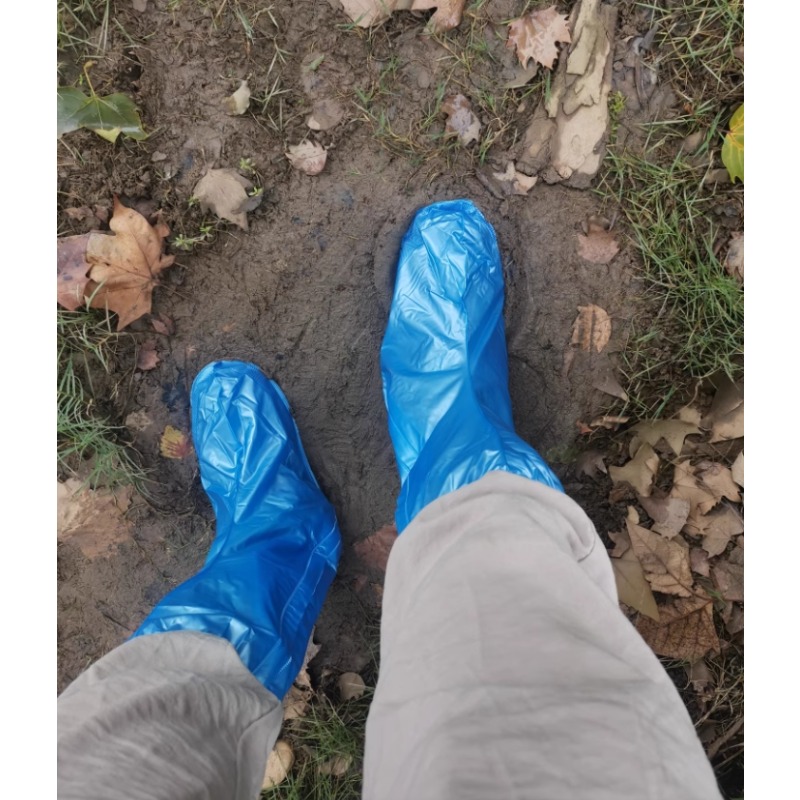 Cycling Gear In Rain - Couvre-bottes de pluie en PVC, couvre-chaussures