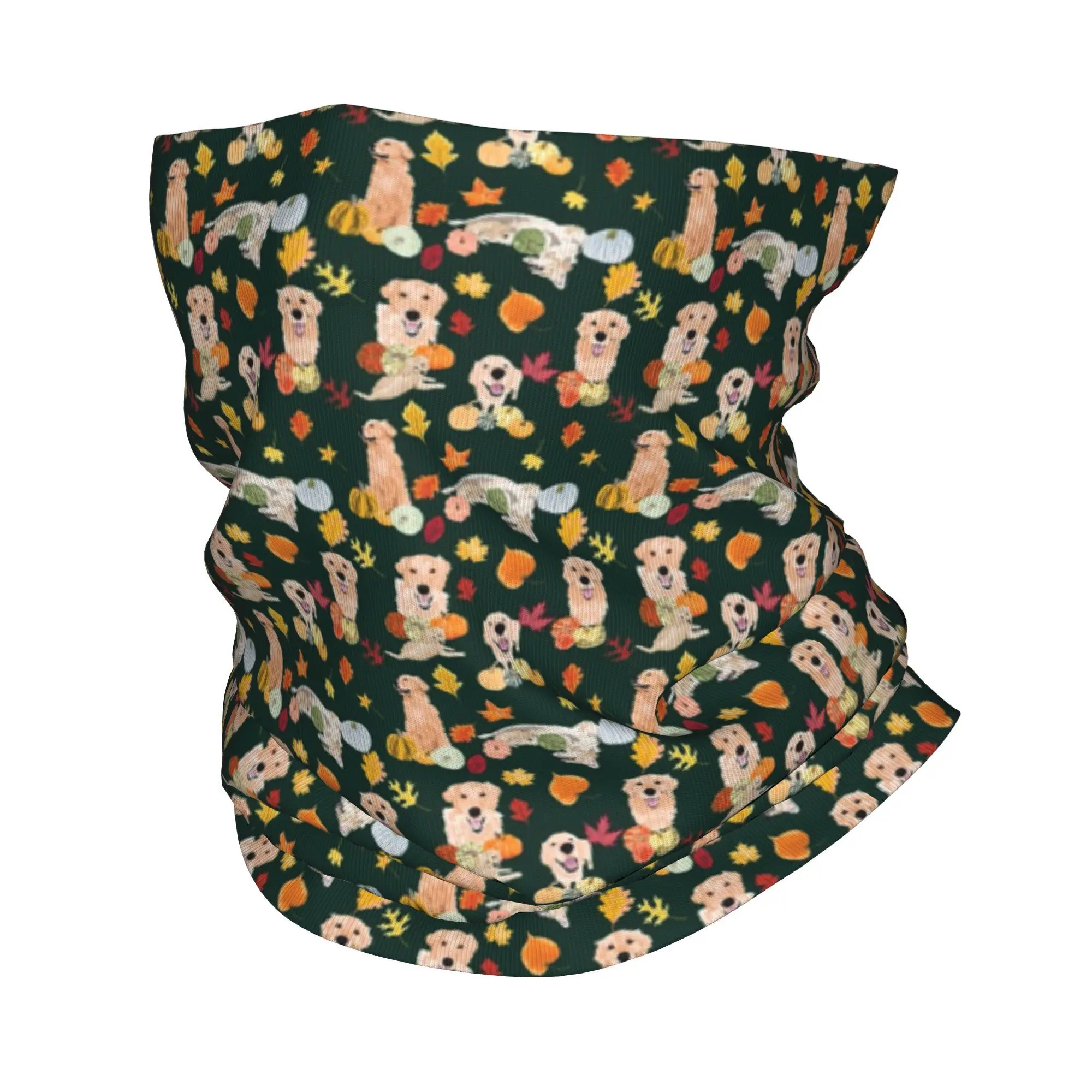 Cycling Headwear - Golden Retriever automne vert Bandana cache-cou