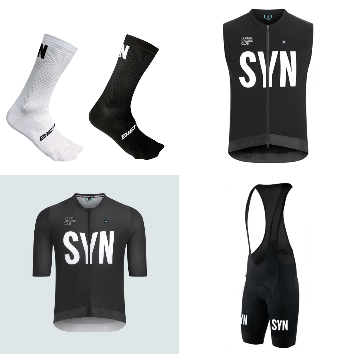 Cycling Gear Logo - Ensemble cycliste d'été 2026 noir et