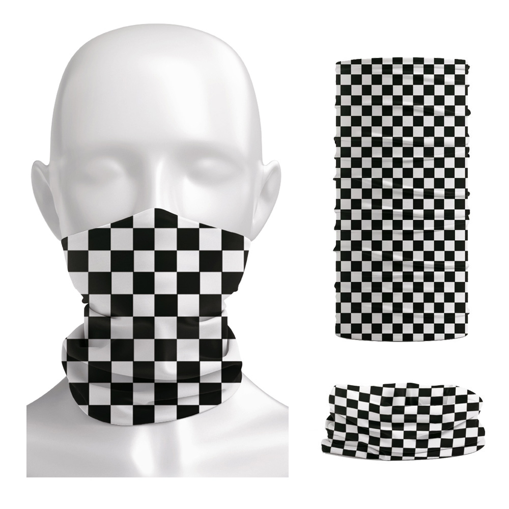 Cycling Gear For Men - Checkered Ska imprimé bandeau cou plus