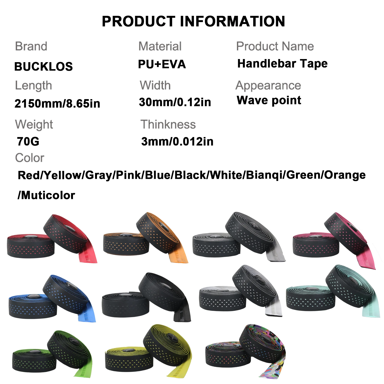 BUCKLOS professionnel gravier  - Bike Handlebar Tape avis et prix