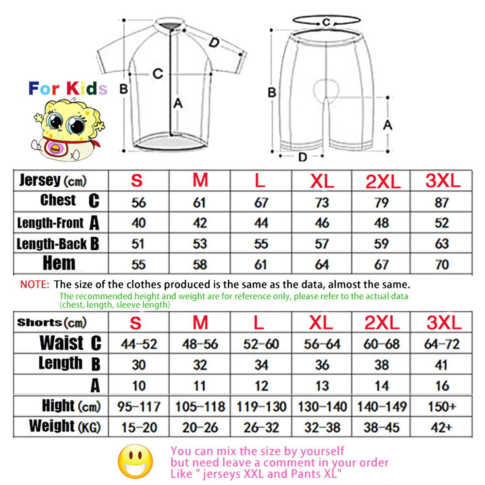 Ensemble de maillots de cyclis - Cycling Gear Kids avis et prix