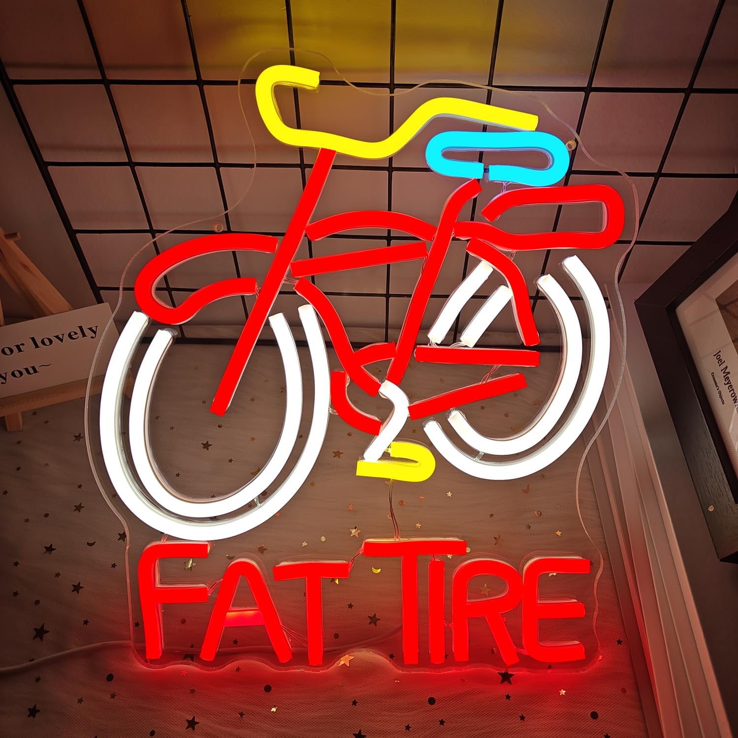 Enseigne néon LED Fat Tire Bik - Cycling Gear Indoor avis et prix