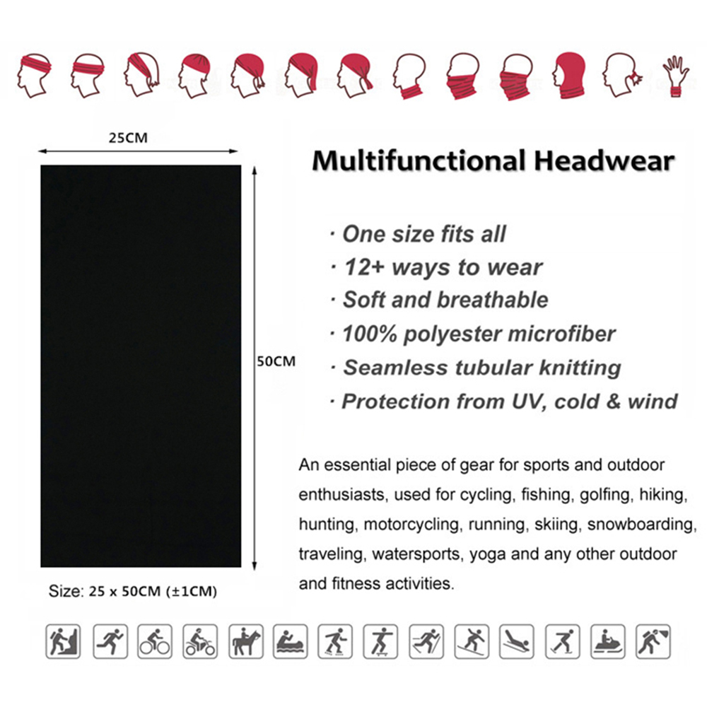 Bandanas de couleur unie sans  - Cycling Gear For Men avis et prix